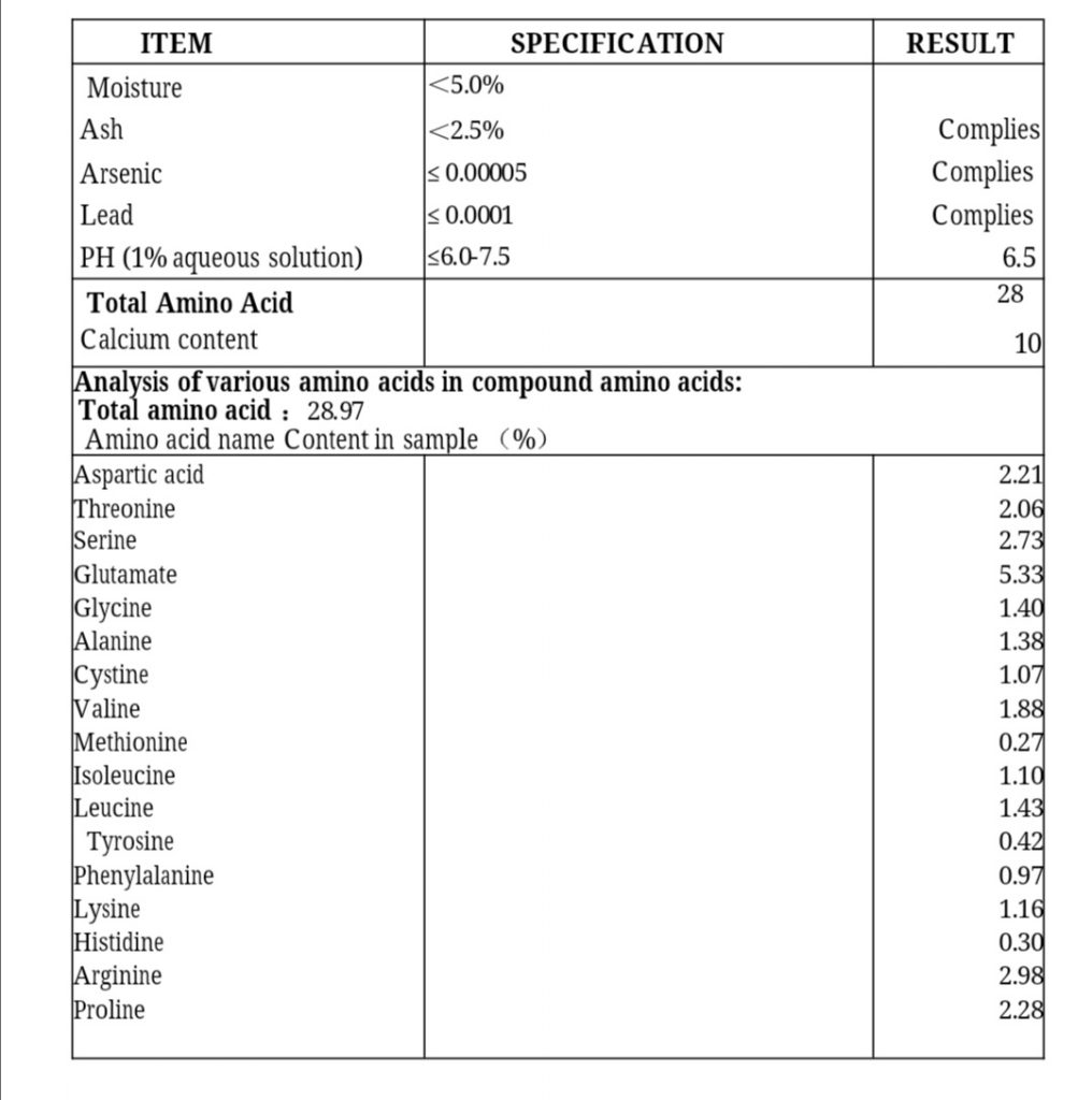Calcium Amino Acid Chelate Calcium Amino Acid Chelate SRBio