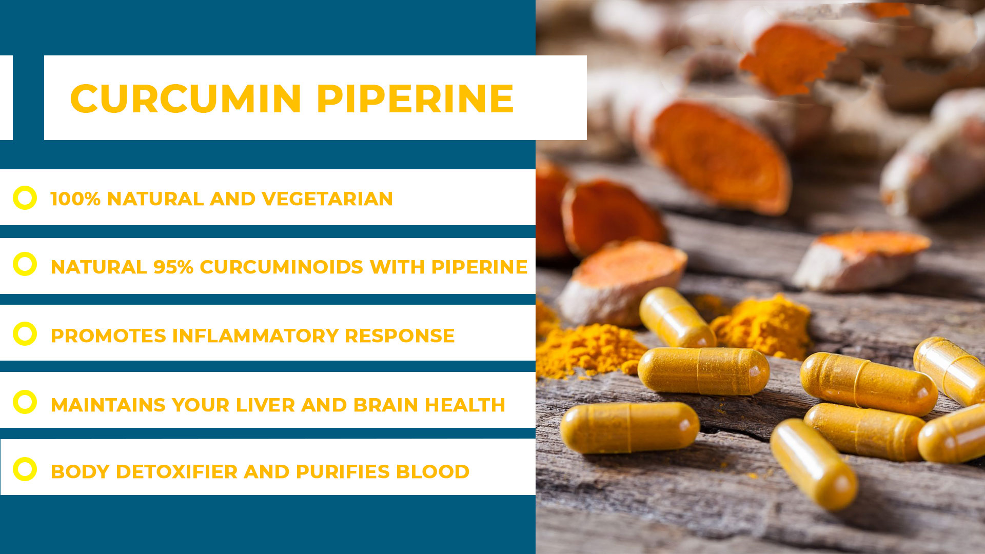 Why is curcumin the favorite to take a ride on piperine